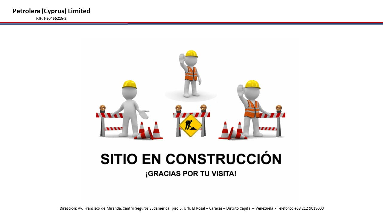 Imagen de página web petrolera